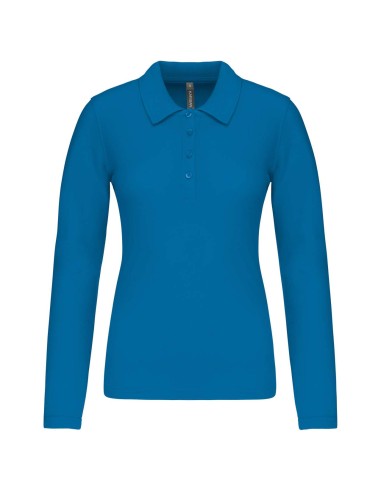 KAR-K257-LADIES’ LONG-SLEEVED PIQUÉ POLO SHIRT
