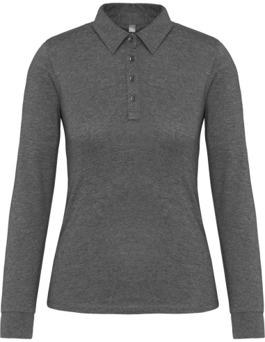 KAR-K265-LADIES' LONG SLEEVE JERSEY POLO SHIRT