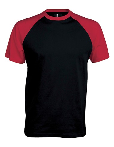KAR-K330-Base ball - T-shirt bicolore manches courtes