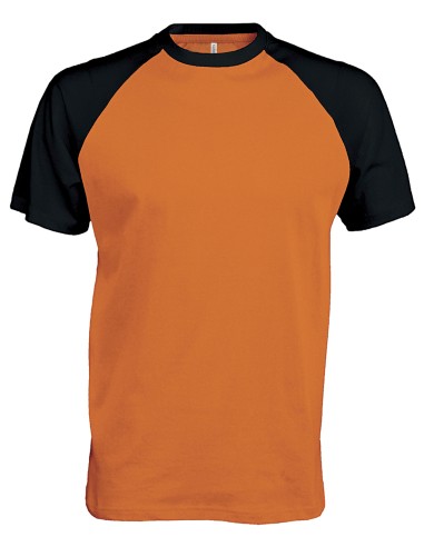 KAR-K330-Base ball - T-shirt bicolore manches courtes