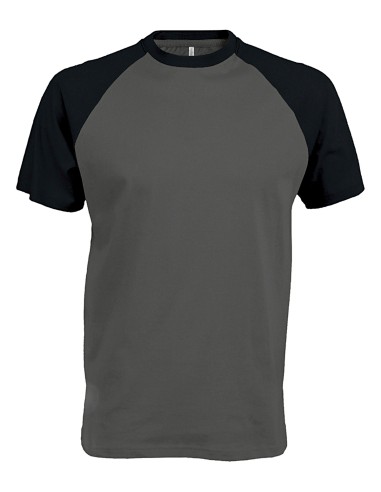 KAR-K330-Base ball - T-shirt bicolore manches courtes
