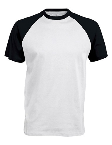 KAR-K330-Base ball - T-shirt bicolore manches courtes