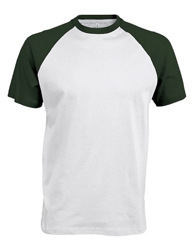 KAR-K330-Base ball - T-shirt bicolore manches courtes