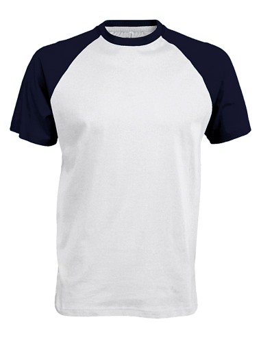 KAR-K330-Base ball - T-shirt bicolore manches courtes