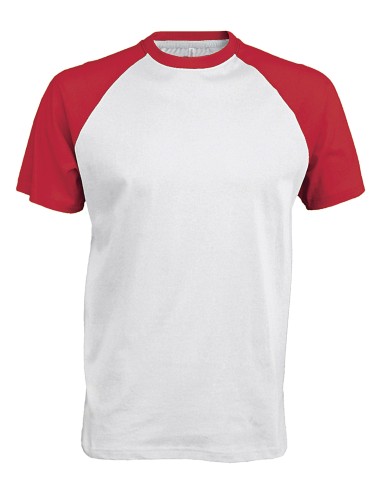 KAR-K330-Base ball - T-shirt bicolore manches courtes