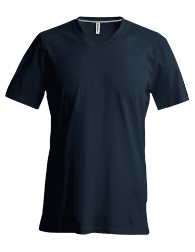 KAR-K357-T-shirt col V manches courtes