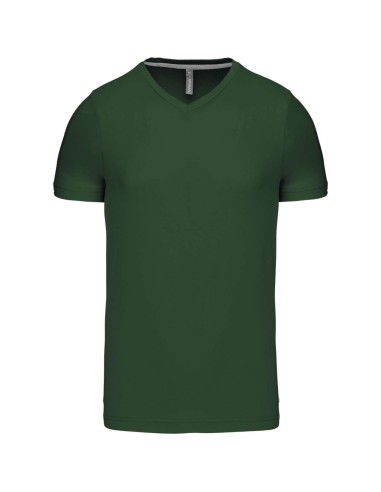 KAR-K357-T-shirt col V manches courtes