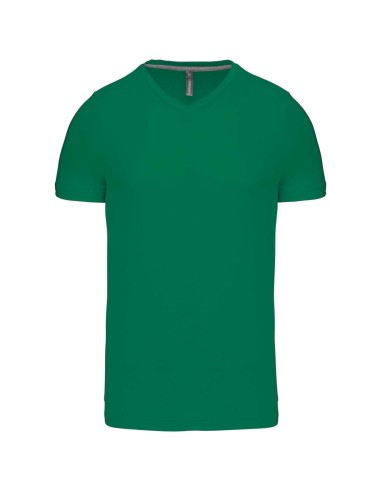 KAR-K357-T-shirt col V manches courtes