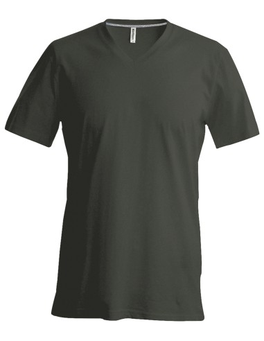 KAR-K357-T-shirt col V manches courtes