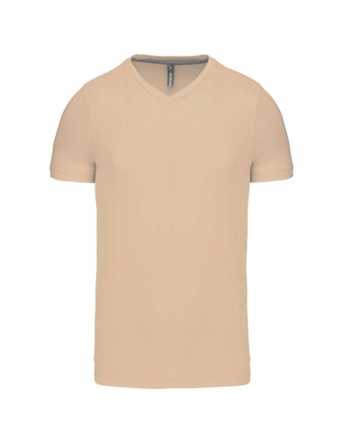 KAR-K357-T-shirt col V manches courtes