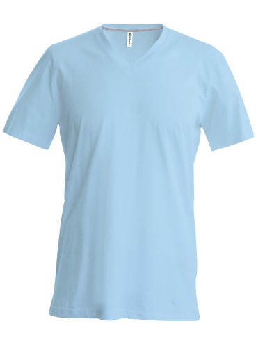 KAR-K357-T-shirt col V manches courtes