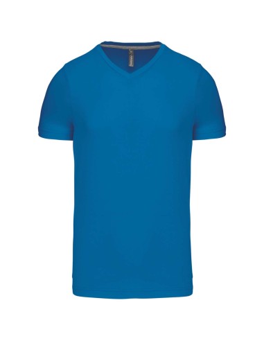 KAR-K357-T-shirt col V manches courtes