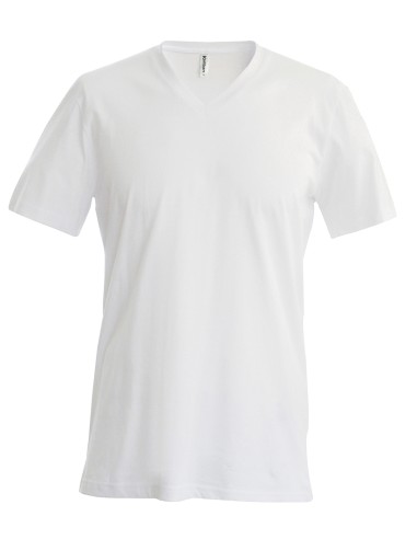 KAR-K357-T-shirt col V manches courtes