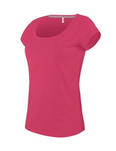 KAR-K384-LADIES’ BOAT NECK SHORT-SLEEVED T-SHIRT