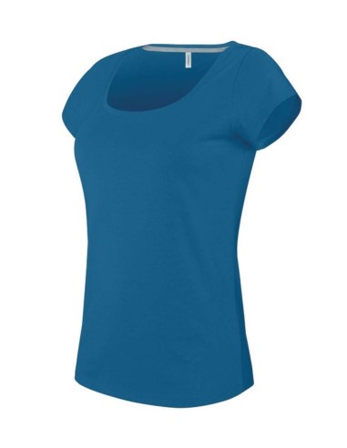KAR-K384-LADIES’ BOAT NECK SHORT-SLEEVED T-SHIRT