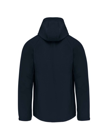 KAR-K413-MEN'S DETACHABLE HOODED SOFTSHELL JACKET