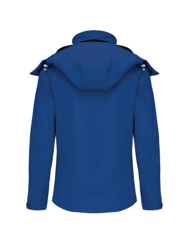 KAR-K414-LADIES' DETACHABLE HOODED SOFTSHELL JACKET