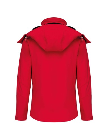 KAR-K414-LADIES' DETACHABLE HOODED SOFTSHELL JACKET