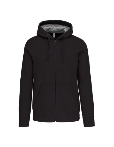 KAR-K444-FULL ZIP HOODED SWEATSHIRT