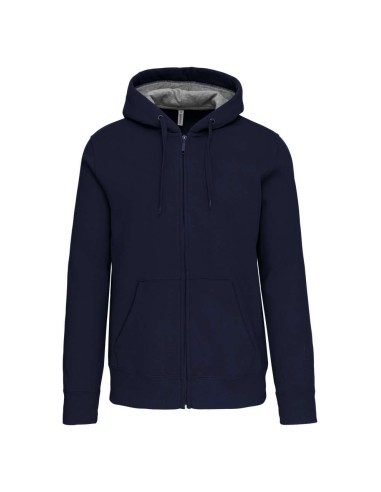 KAR-K444-FULL ZIP HOODED SWEATSHIRT
