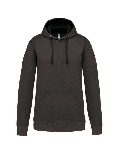 KAR-K446-MEN'S CONTRAST HOODED SWEATSHIRT