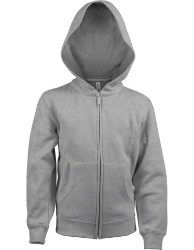 KAR-K455-KIDS FULL ZIP HOODED SWEATSHIRT