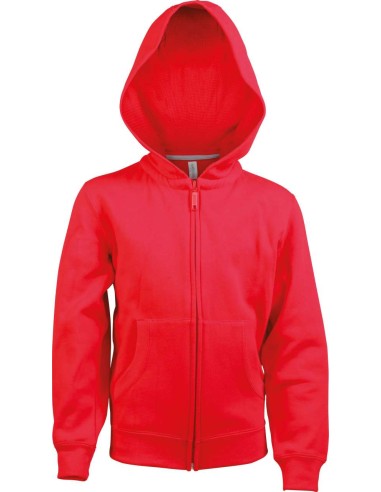 KAR-K455-KIDS FULL ZIP HOODED SWEATSHIRT