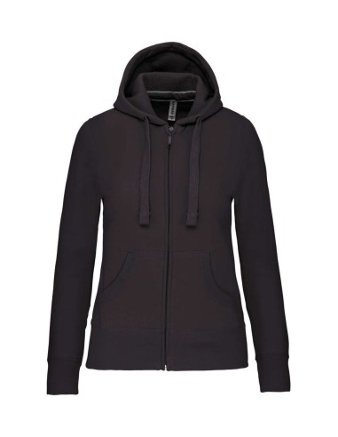 KAR-K464-LADIES' FULL ZIP HOODED SWEATSHIRT