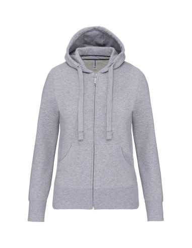 KAR-K464-LADIES' FULL ZIP HOODED SWEATSHIRT