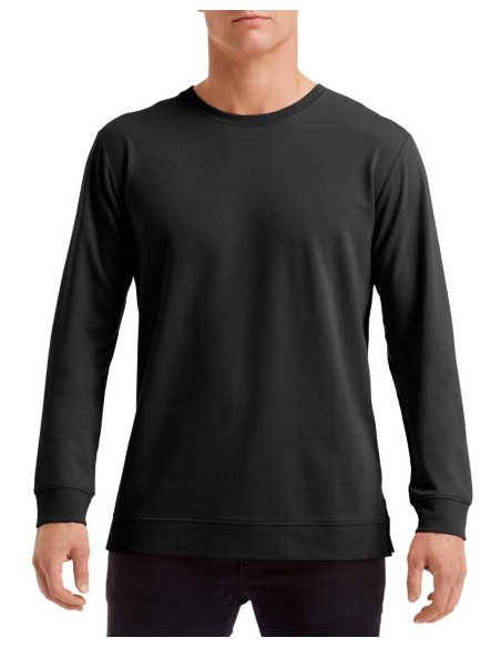 A-AN73000-UNISEX LIGHT TERRY CREW