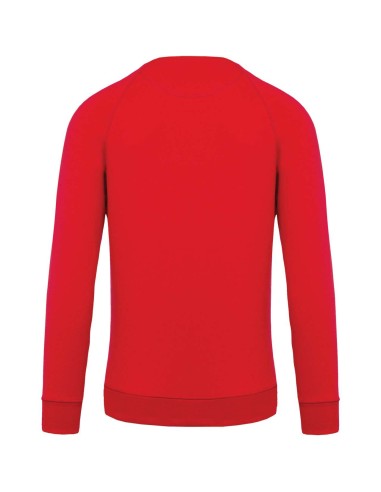 KAR-K480-MEN'S ORGANIC COTTON CREW NECK RAGLAN SLEEVE SWEATSHIRT