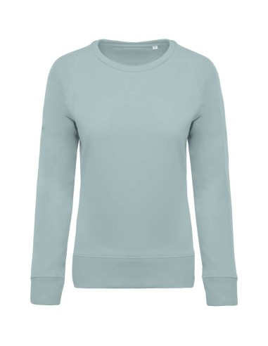 KAR-K481-LADIES’ ORGANIC COTTON CREW NECK RAGLAN SLEEVE SWEATSHIRT