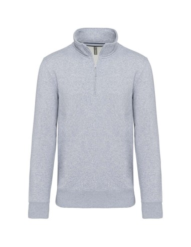 KAR-K487-ZIPPED NECK SWEATSHIRT