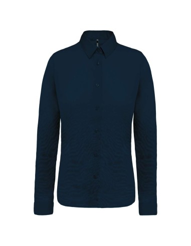 KAR-K510-LADIES’ LONG-SLEEVED COTTON POPLIN SHIRT