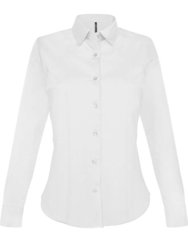 KAR-K530-LADIES' LONG-SLEEVED STRETCH SHIRT