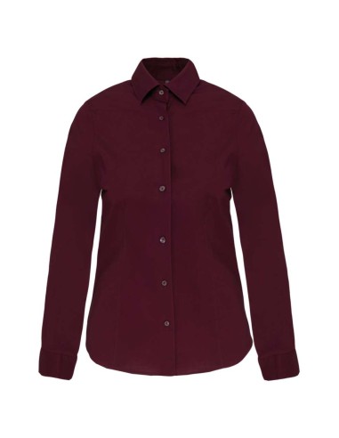 KAR-K530-LADIES' LONG-SLEEVED STRETCH SHIRT