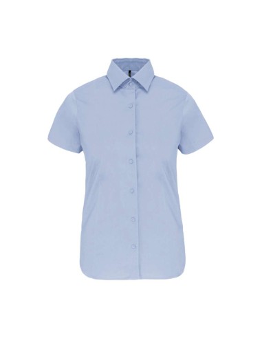 KAR-K532-LADIES' SHORT-SLEEVED COTTON/ELASTANE SHIRT