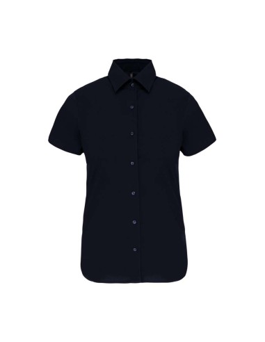 KAR-K532-LADIES' SHORT-SLEEVED COTTON/ELASTANE SHIRT
