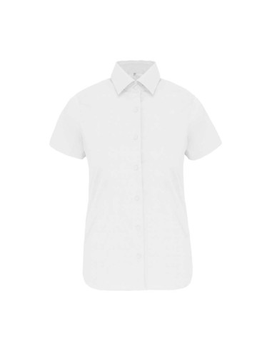 KAR-K532-LADIES' SHORT-SLEEVED COTTON/ELASTANE SHIRT