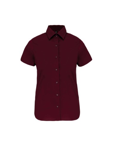KAR-K532-LADIES' SHORT-SLEEVED COTTON/ELASTANE SHIRT