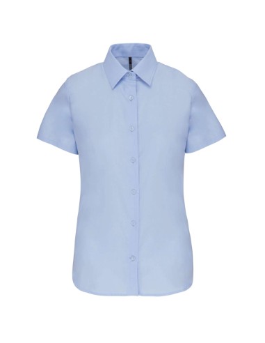KAR-K536-LADIES' SHORT-SLEEVED OXFORD SHIRT