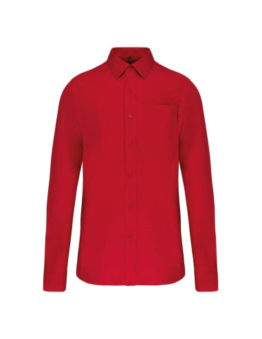 KAR-K541-MEN'S LONG-SLEEVED COTTON POPLIN SHIRT