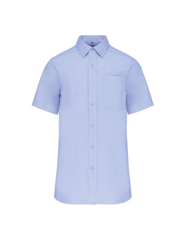 KAR-K543-MEN'S SHORT-SLEEVED COTTON POPLIN SHIRT