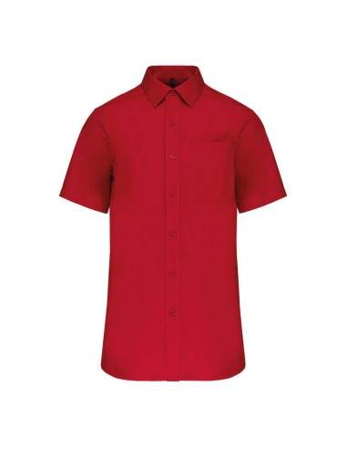 KAR-K543-MEN'S SHORT-SLEEVED COTTON POPLIN SHIRT