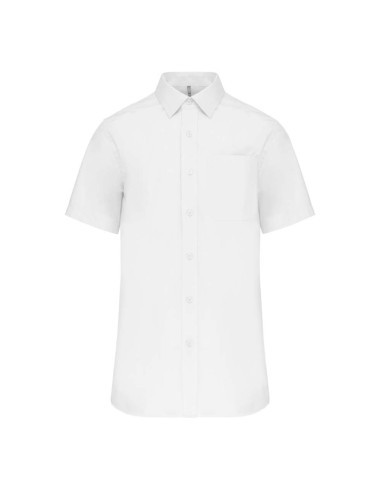 KAR-K543-MEN'S SHORT-SLEEVED COTTON POPLIN SHIRT