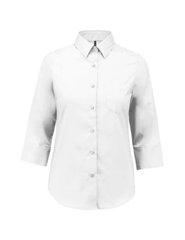 KAR-K558-LADIES' 3/4 SLEEVED SHIRT