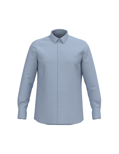 KAR-K595-MEN LONG-SLEEVED EASY CARE SHIRT WITHOUT POCKET