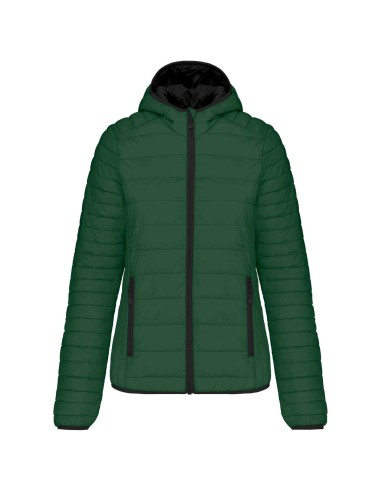 KAR-K6111-LADIES' LIGHTWEIGHT HOODED PADDED JACKET
