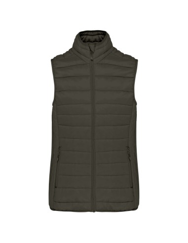 KAR-K6114-LADIES' LIGHTWEIGHT SLEEVELESS FAKE DOWN JACKET
