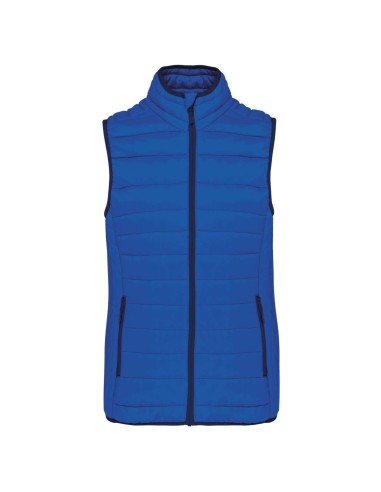 KAR-K6114-LADIES' LIGHTWEIGHT SLEEVELESS FAKE DOWN JACKET